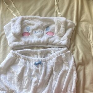 White and Pink Bikini Set